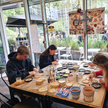 Mosaic in progress